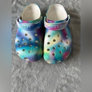 Pre Loved Tie Dye Crocs